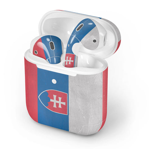 Slovakia Flag Distressed Apple AirPods 2 Skin